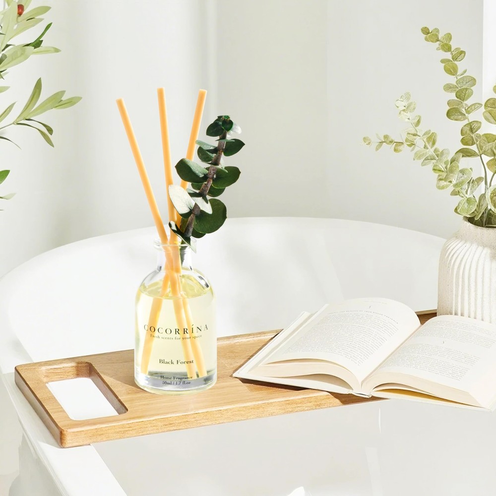 COCORRÍNA Eucalyptus Reed Diffuser Set of 3 - Lavender Eucalyptus, Clear