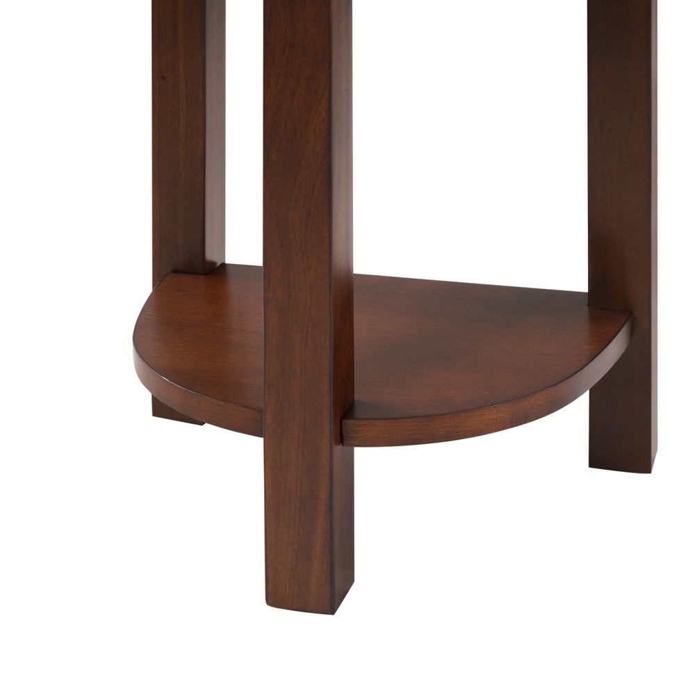 4 Piece Set Counter Height Bar Table and 3 PU Padded Solid Wood Stools Espresso
