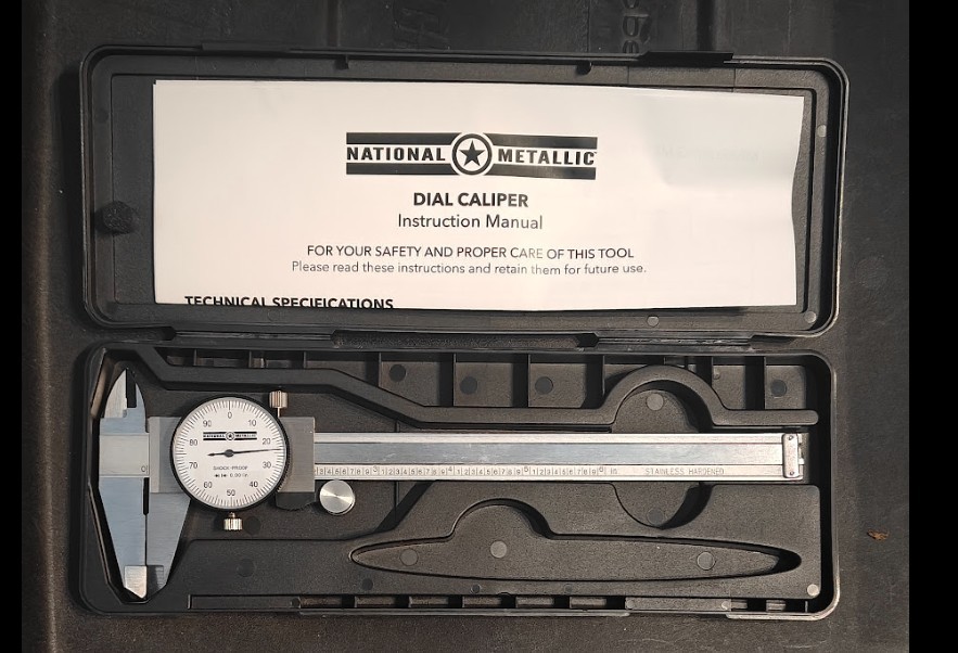 National Metallic Dial Caliper, never been used