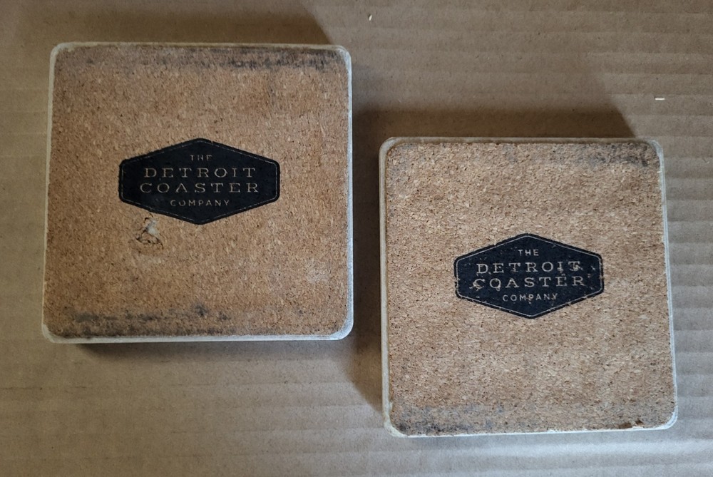 Iconic Detroit Skyline / Vernor's Coasters