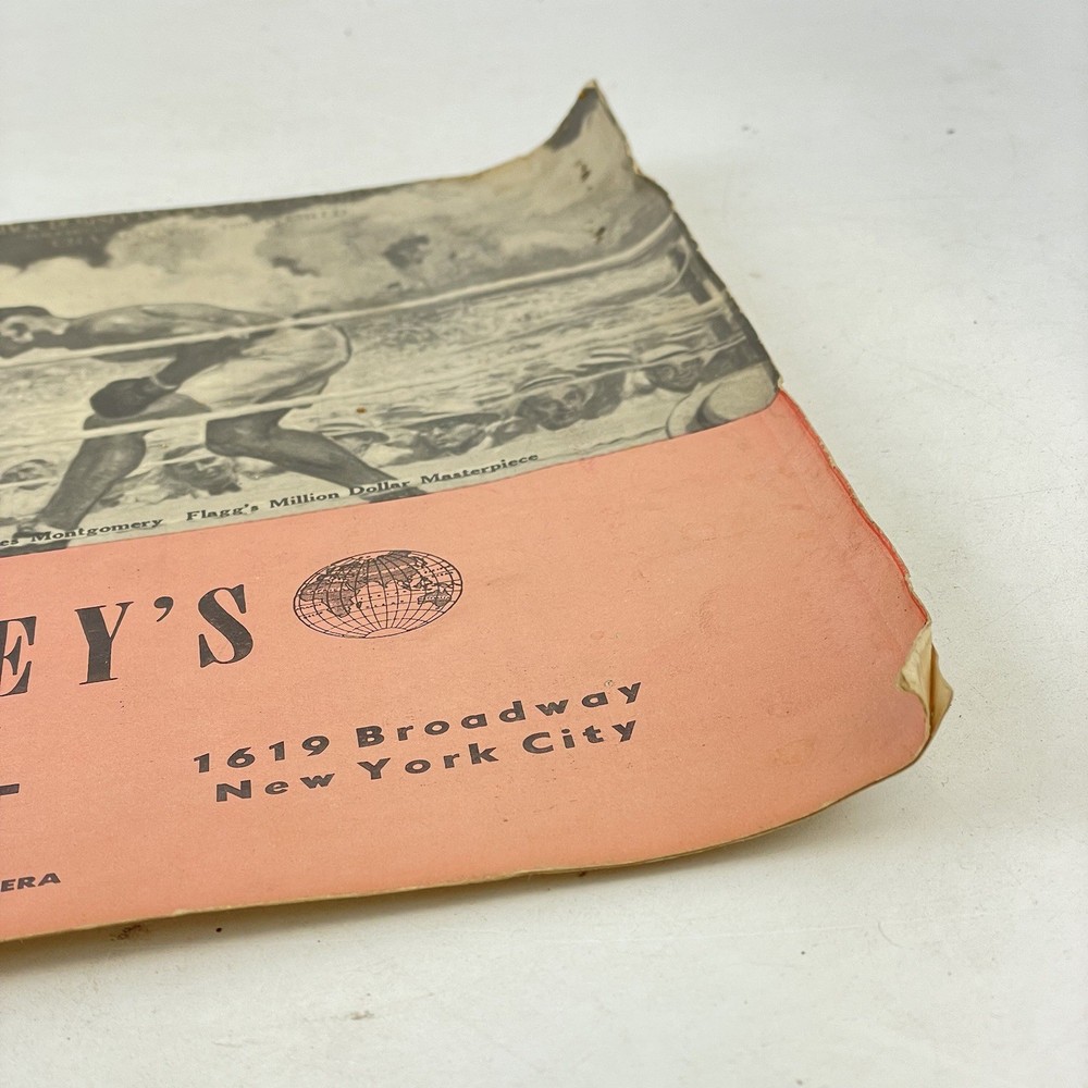 Jack Dempsey’s Restaurant Menu March 7 1971