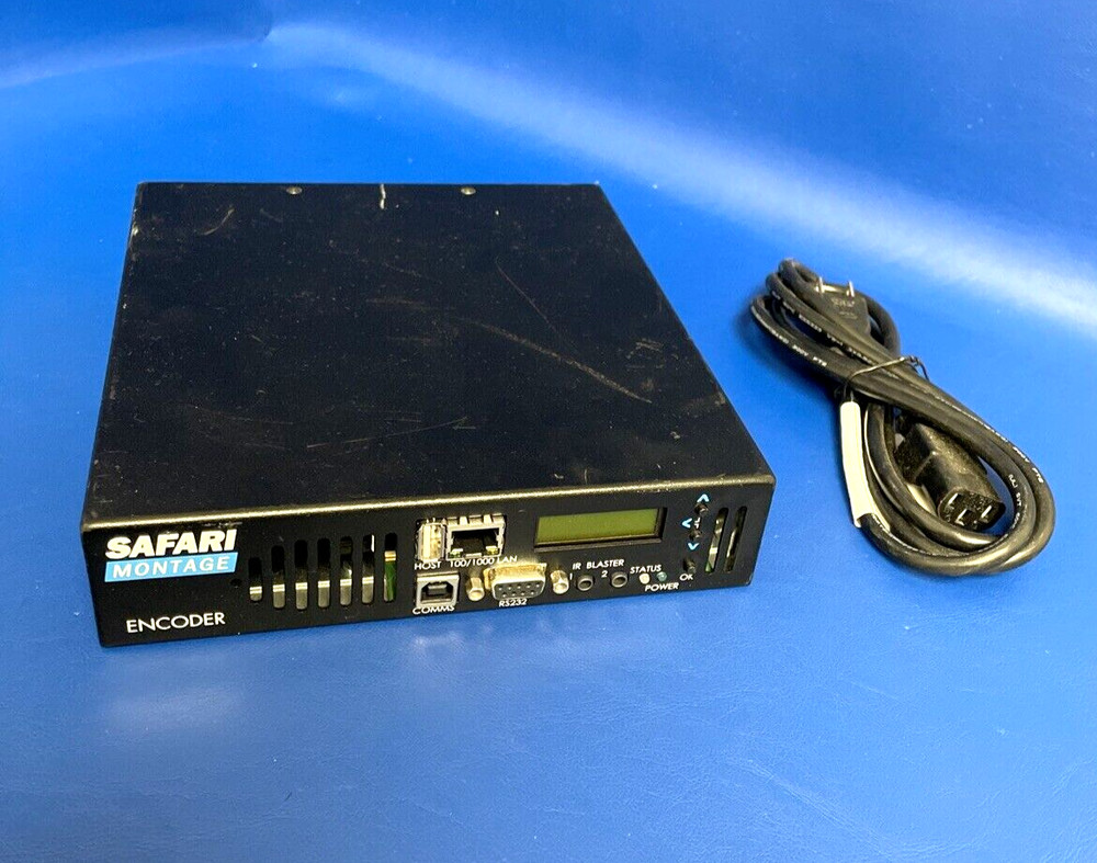 USED Safari Montage Encoder SAF10845HB /Power Cord/WORKING