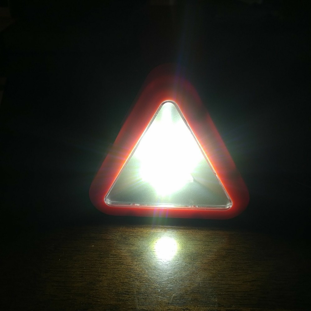 Multifunction Triangle Light Emergency Flash Warning COB LED Work Lamp Portable