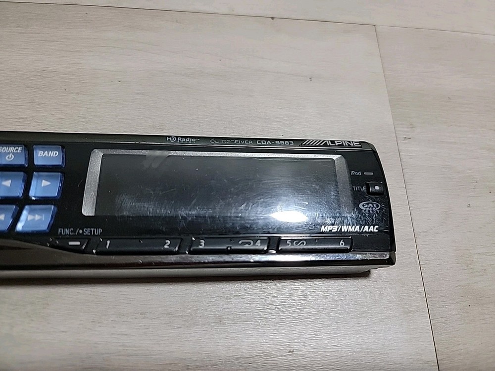ALPINE CDA-9883 Replacement Faceplate