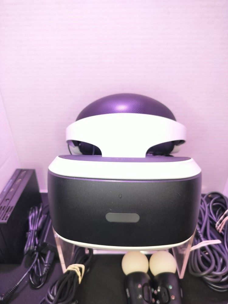 Sony PlayStation VR PS4 Version 1 Virtual Reality Headset Bundle AS-IS UNTESTED