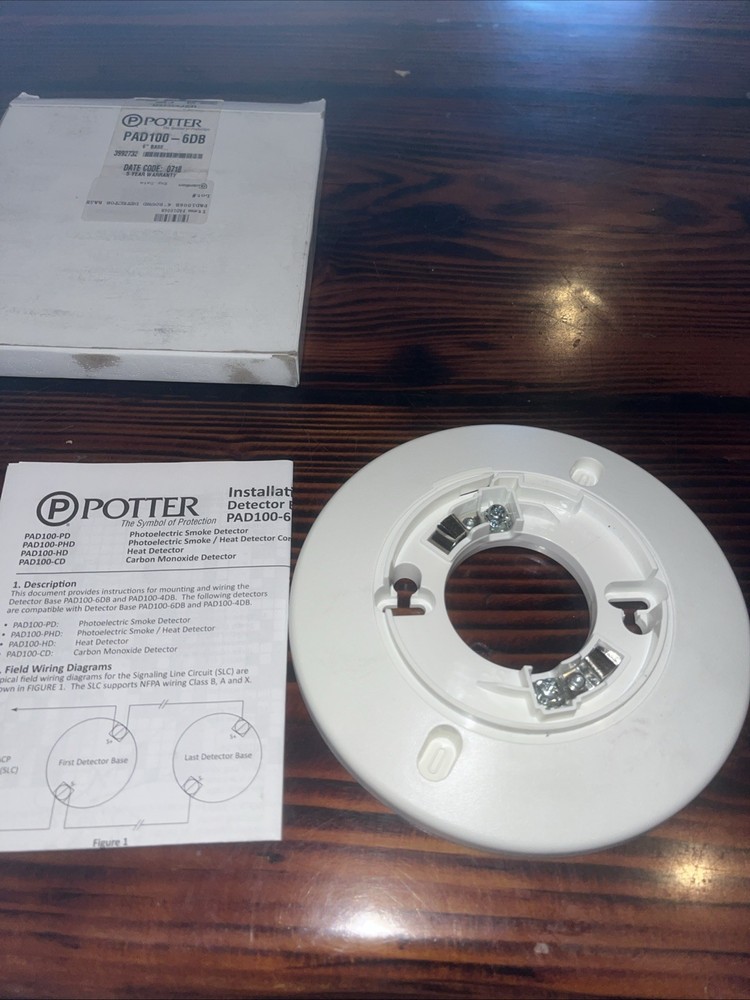 POTTER PAD100-6DB 6” Base