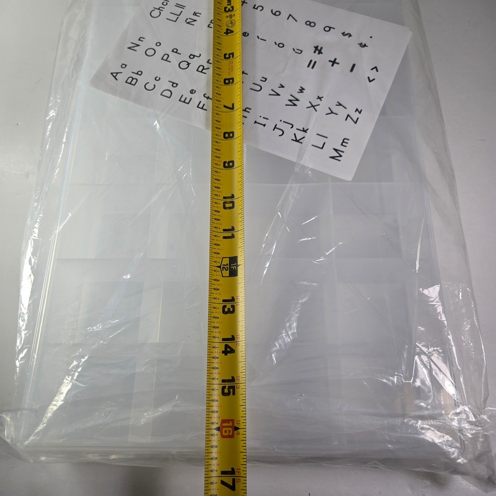 Really Good Stuff Clear Plastic Compartment Organizer Tray Storage Craft