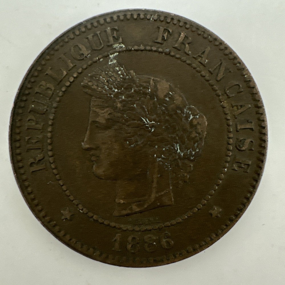 France 5 centimes 1886 A (Sh27/121)