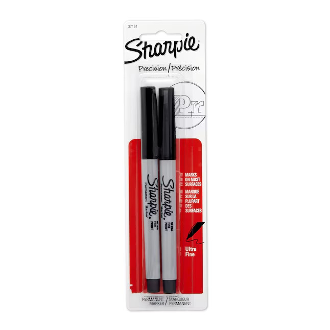 Sharpie 2 -Pack Ultra fine Black Marker