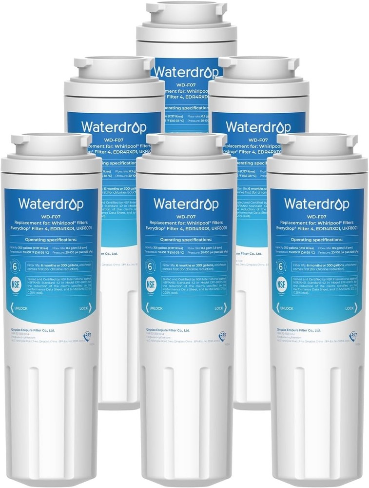 Waterdrop UKF8001 Refrigerator Water Filter replacement for Maytag UKF8001
