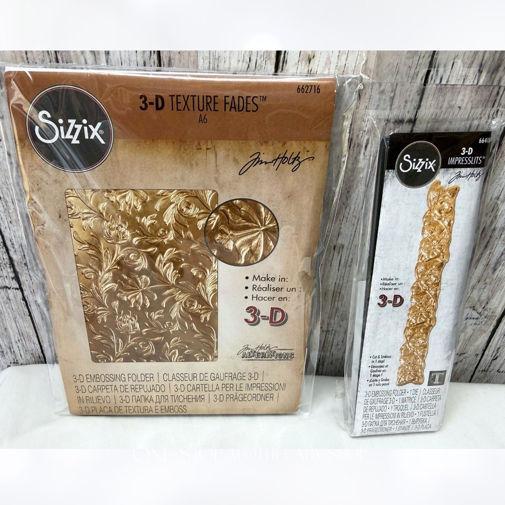 Sizzix BOTANICAL Trellis 3D Embossing Folder Impresslits