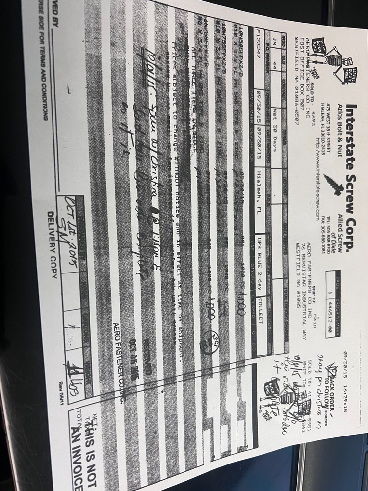 10x3/4 phillips flat head type B