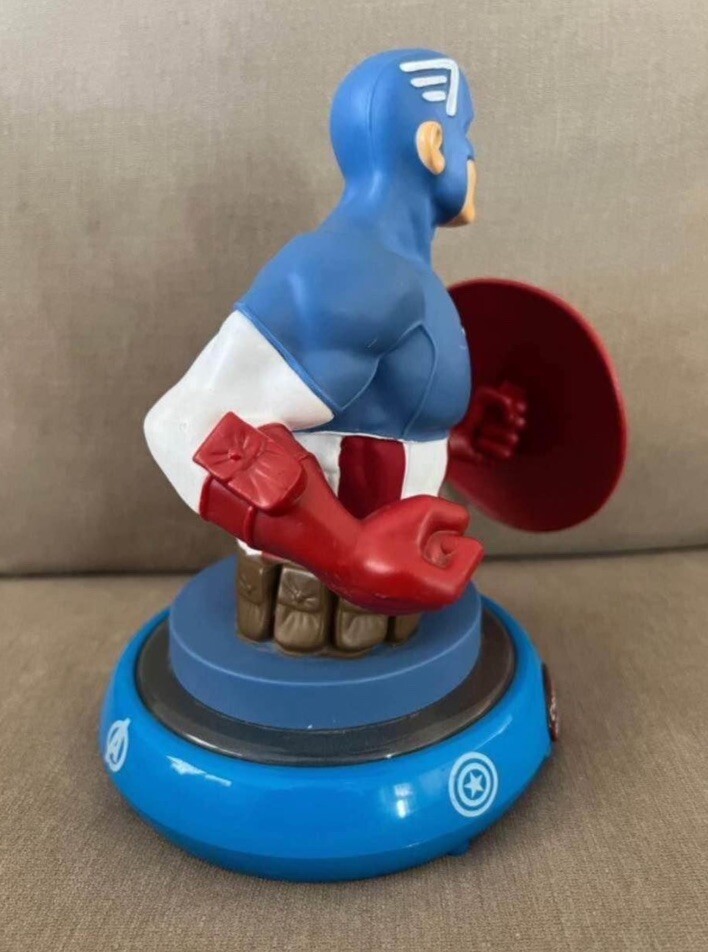 Marvel Captain America Night Light & Finger Puppet Tested Works