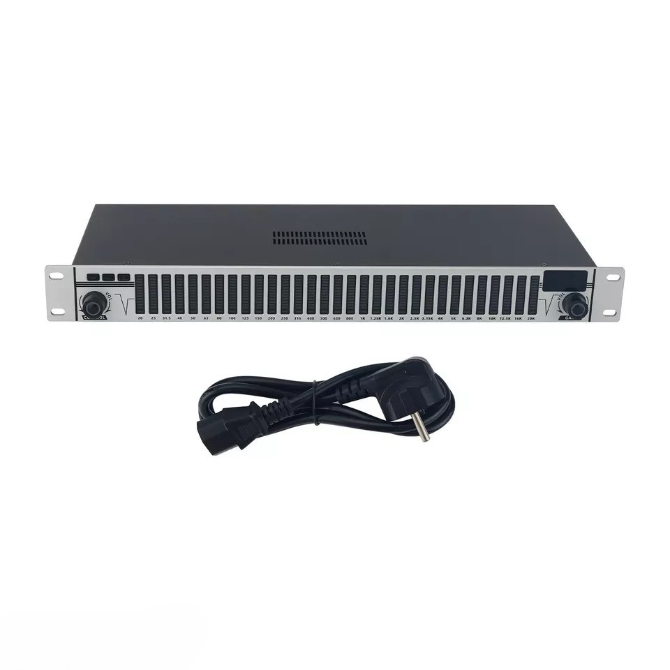 EQ-A31 Professional 31 Band Equalizer Digital Equalizer (Silver) for Stage Home