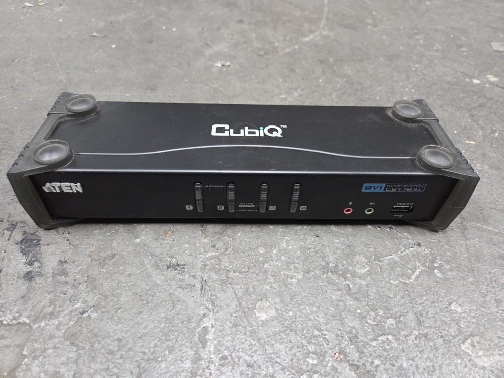 Aten Technologies CubiQ CS1764A KVM Switch No Adapter USED