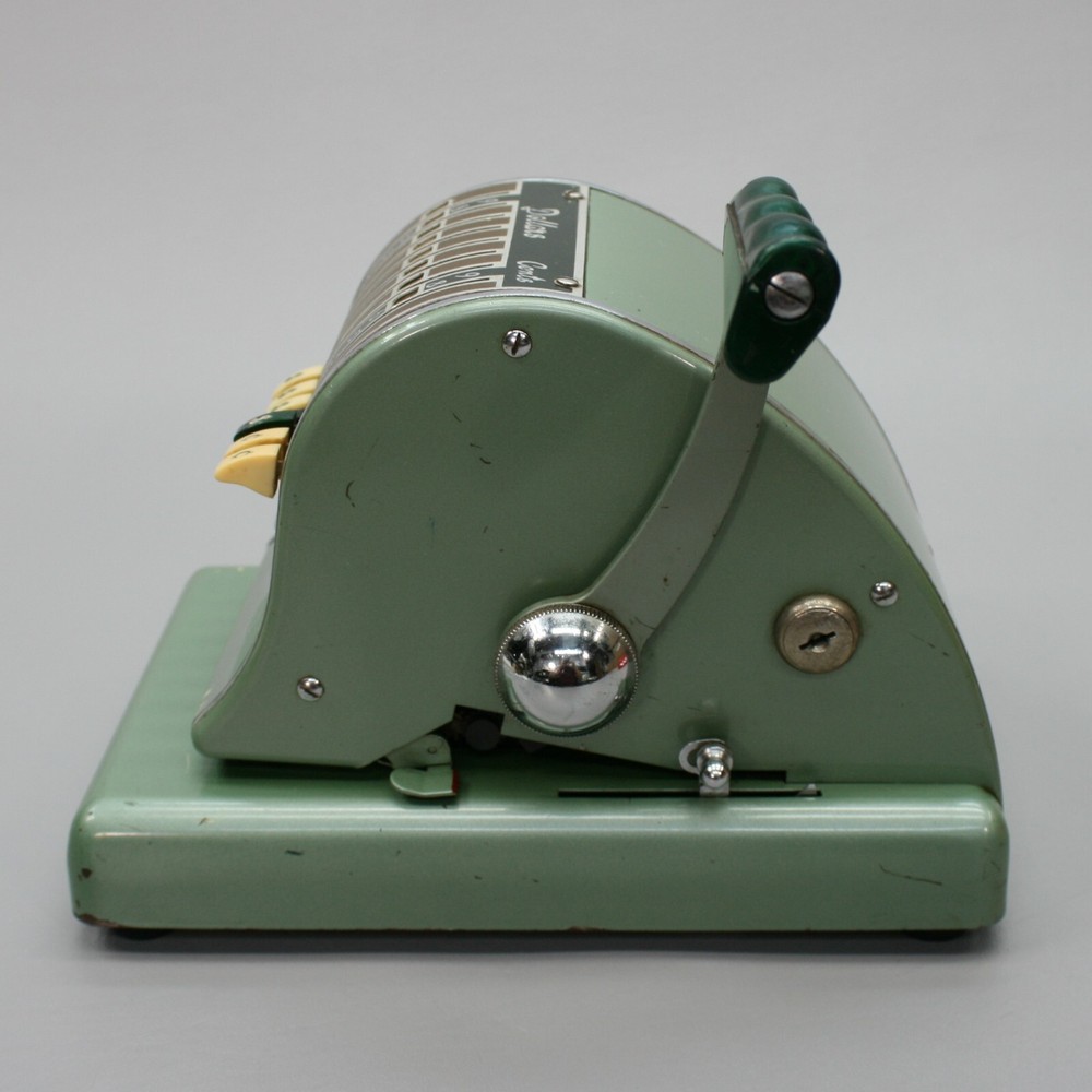 Vintage Paymaster System Series-600 Green Check Writer Stamper Machine - NO KEY