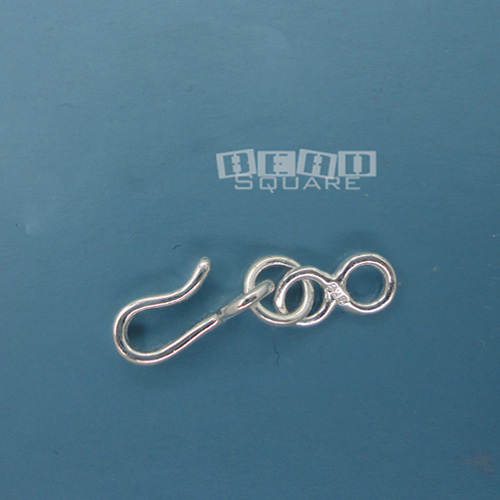 1 Set Solid Sterling Silver Hook Clasp w/ Eye Connector & Open Jump Ring #33231