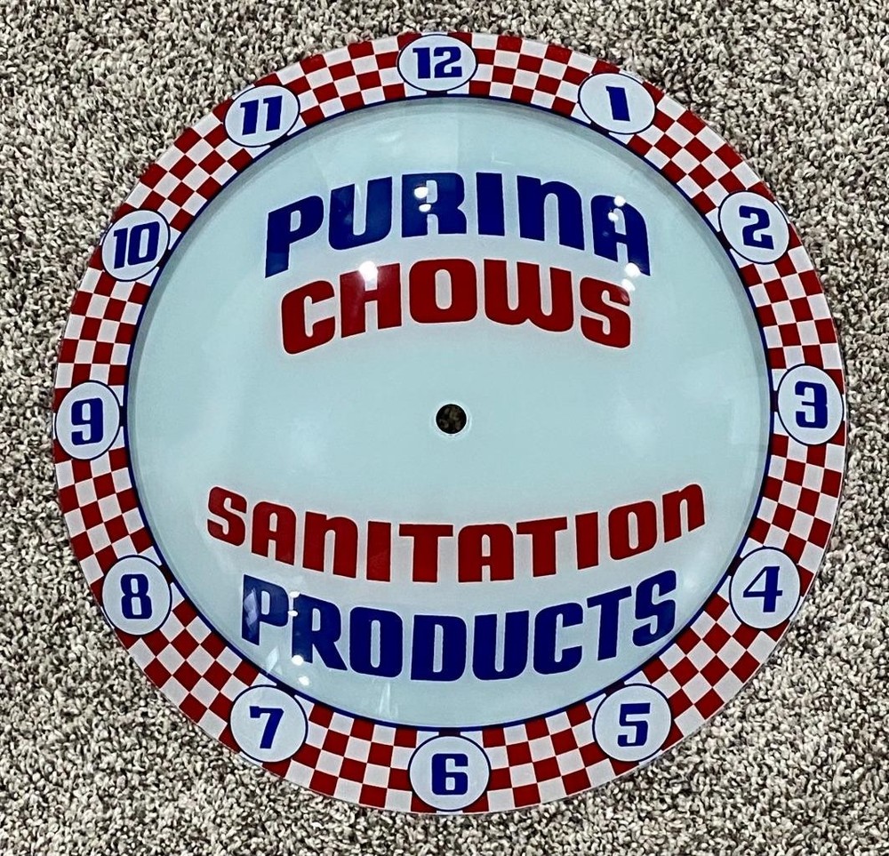 New Purina Chows Advertising Double Bubble Clock Replacement Lenses