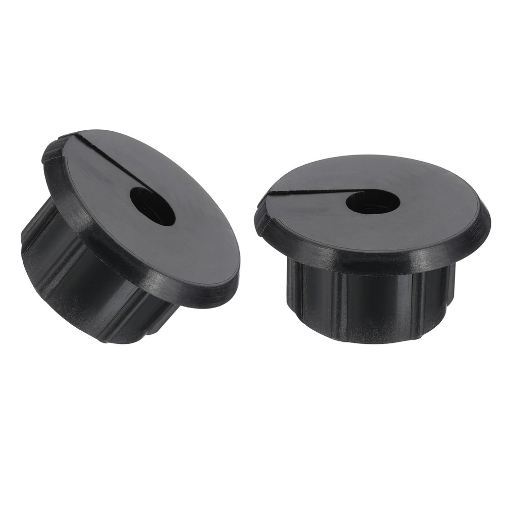2Pcs Wall Bushing Grommet, Wall Cable Feed Through Bushings, Black