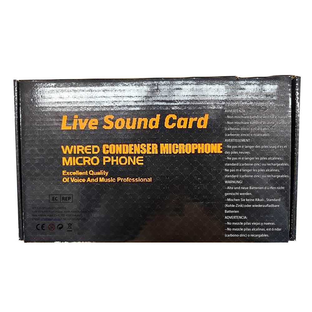 F999 Professional Live Sound Card Multi-platform Live Steaming Compatibility