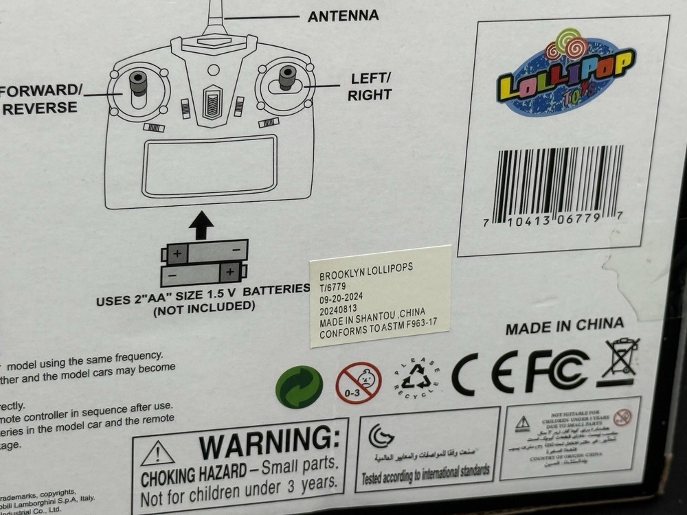 Speed Tech LAMBORGHINI SESTO ELEMNTO Gray Full Function Radio Control Car 1:24