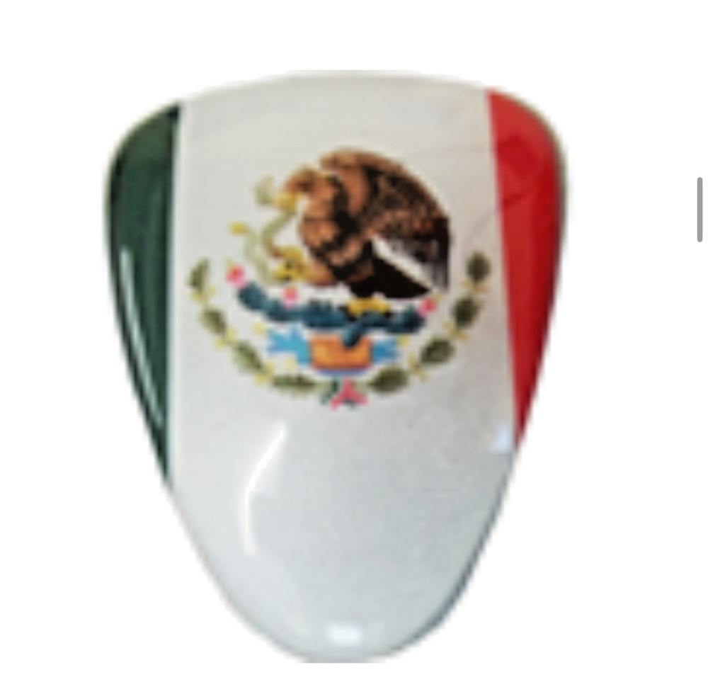 Chrome Plastic Shift Knob Cover Insert Mexico Flag Design Semi trucks