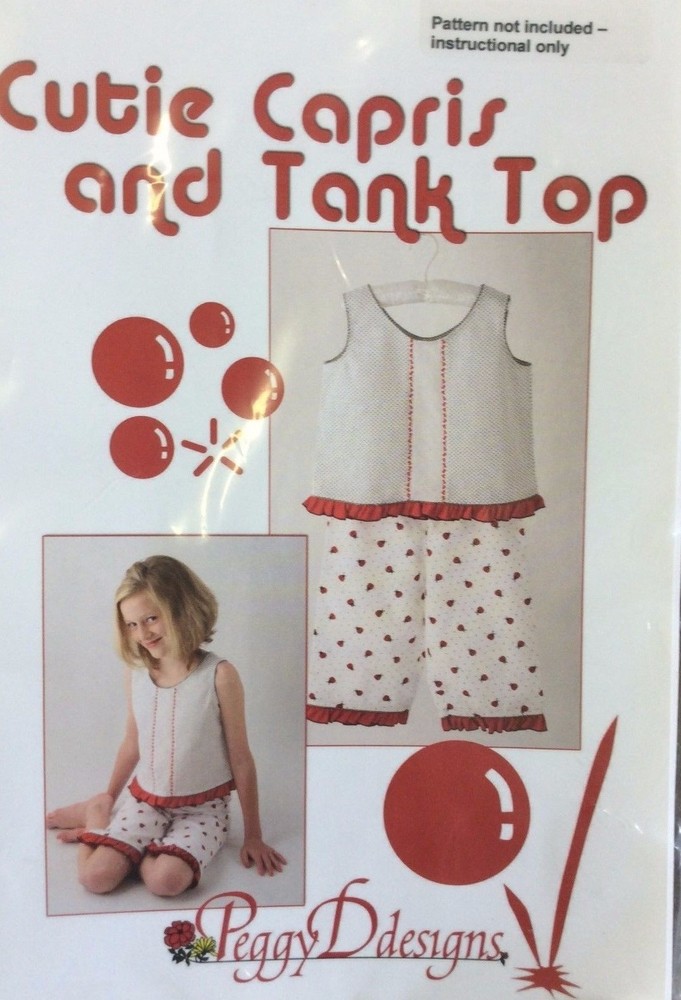 PEGGY D DESIGNS-CUTIE CAPRIS & TANK TOP- SIZES 4-10