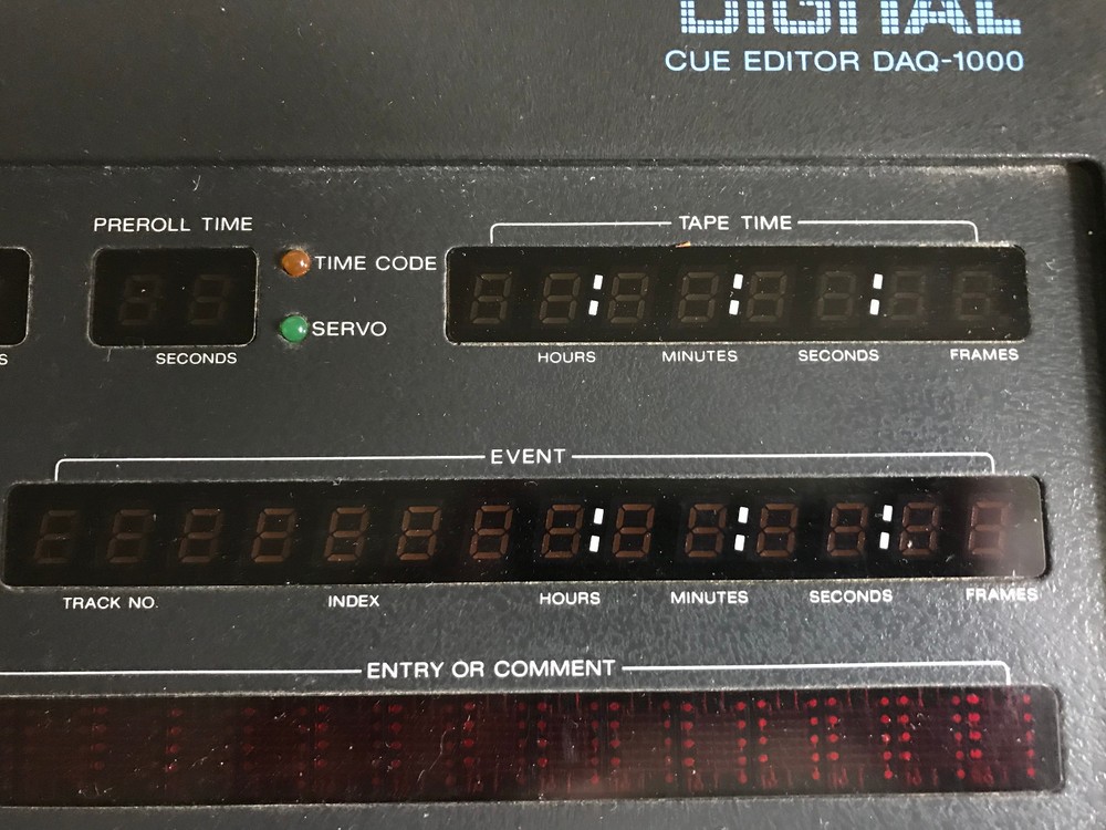 SONY DIGITAL DAQ-1000 CUE EDITOR SYSTEM KEYBOARD,ER