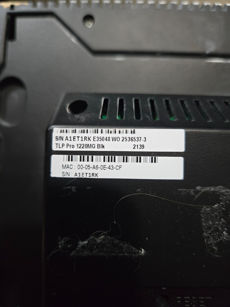 Extron TLP Pro 1220MG 12 Inch Touchscreen Panel