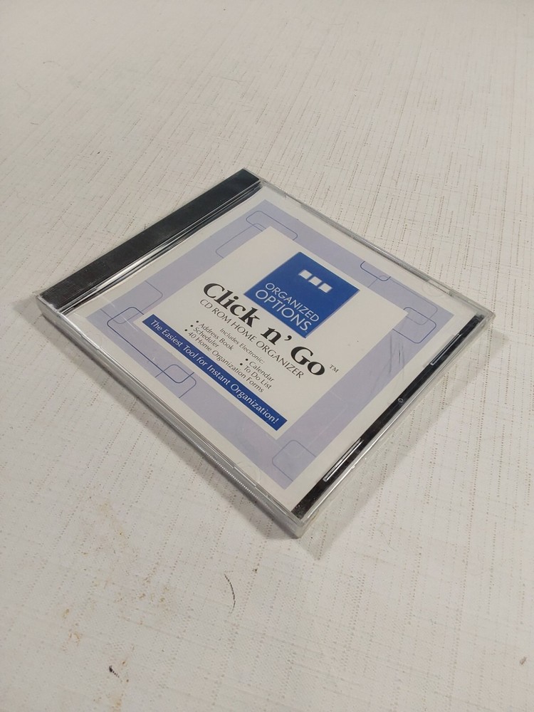 Organized Options Click n’ Go CD ROM Home Organizer CD