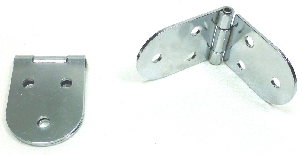 (2) Two Long Swing Hinges or Stay Hinges (Chromed)