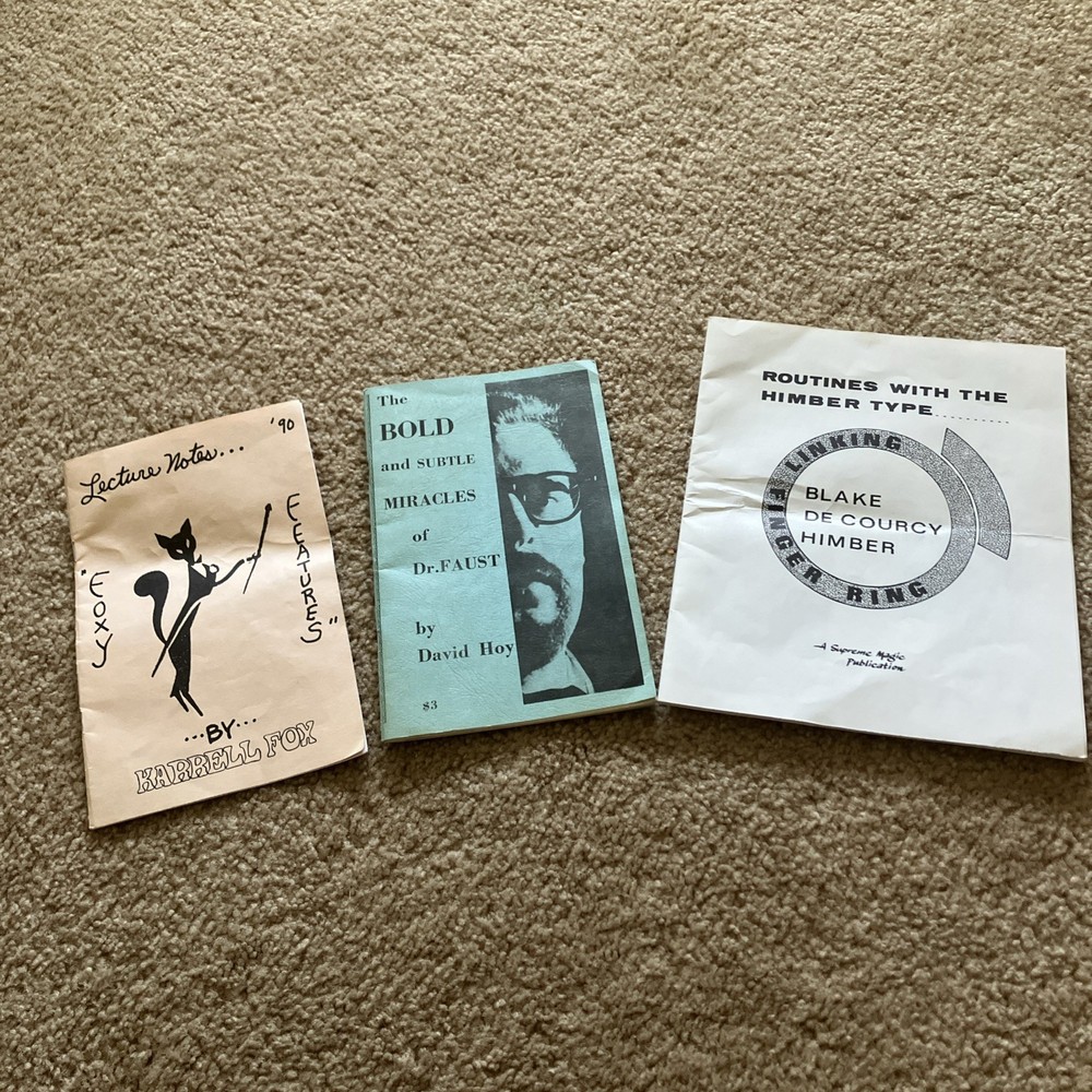 Vintage Magic Routines/Notes David Hoy, Karrell Fox, Blake-DeCourcy