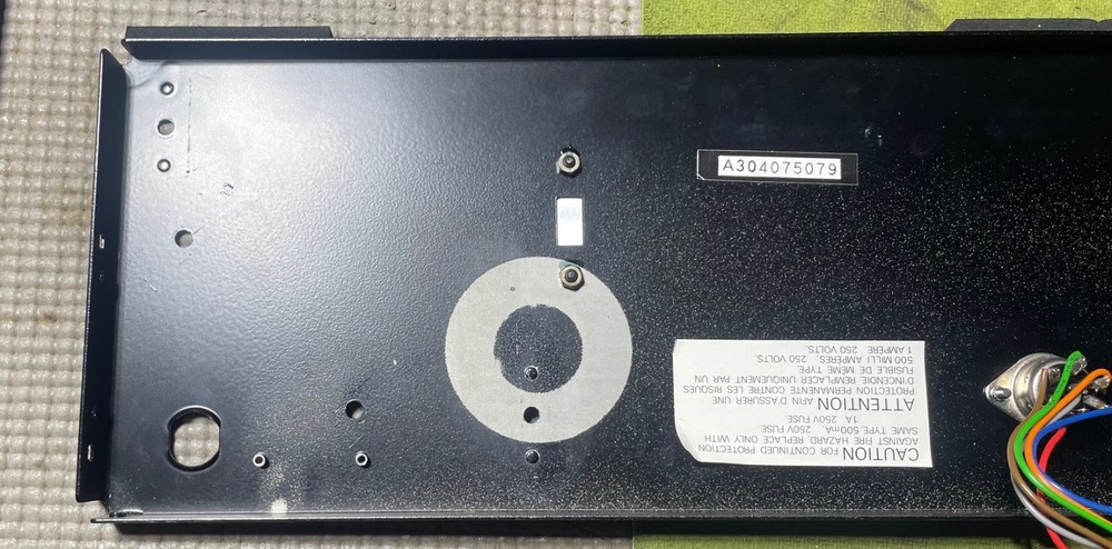 Nakamichi 480 Cassette Deck Part Rear Panel