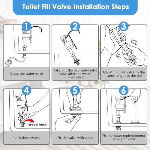 2 Set Toilet Float Replacement Kit with 3 Inch Flapper, Universal Toilet Fill