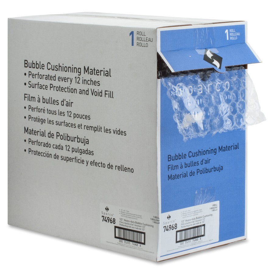 Sparco Bubble Wrap, 12"x65' (.5" bubble size)