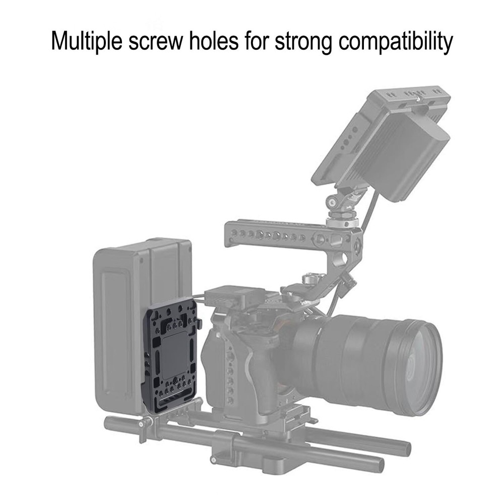 V Mount Battery Plate 1/4"-20 Threads Compatible Camera Battery Quick Release