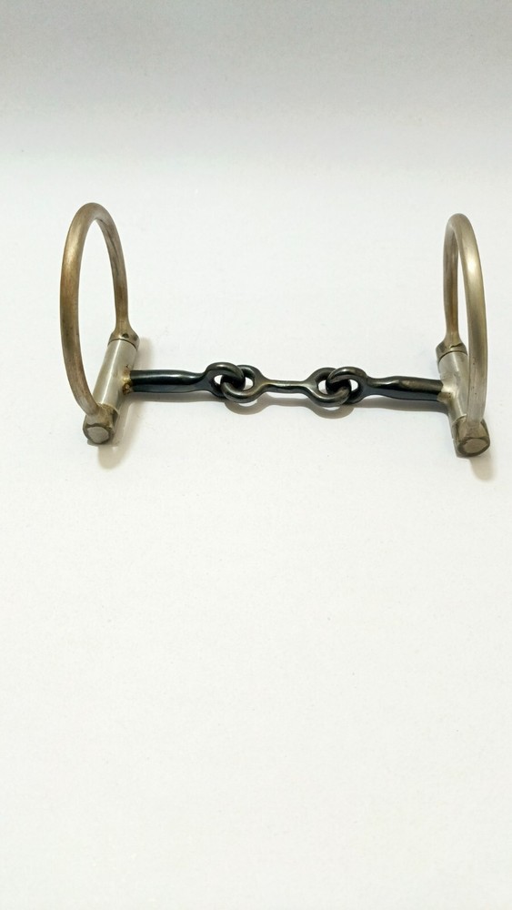 Blue Sweet Iron D Ring Horse Bit barrel Copper Roller Snaffle Bit