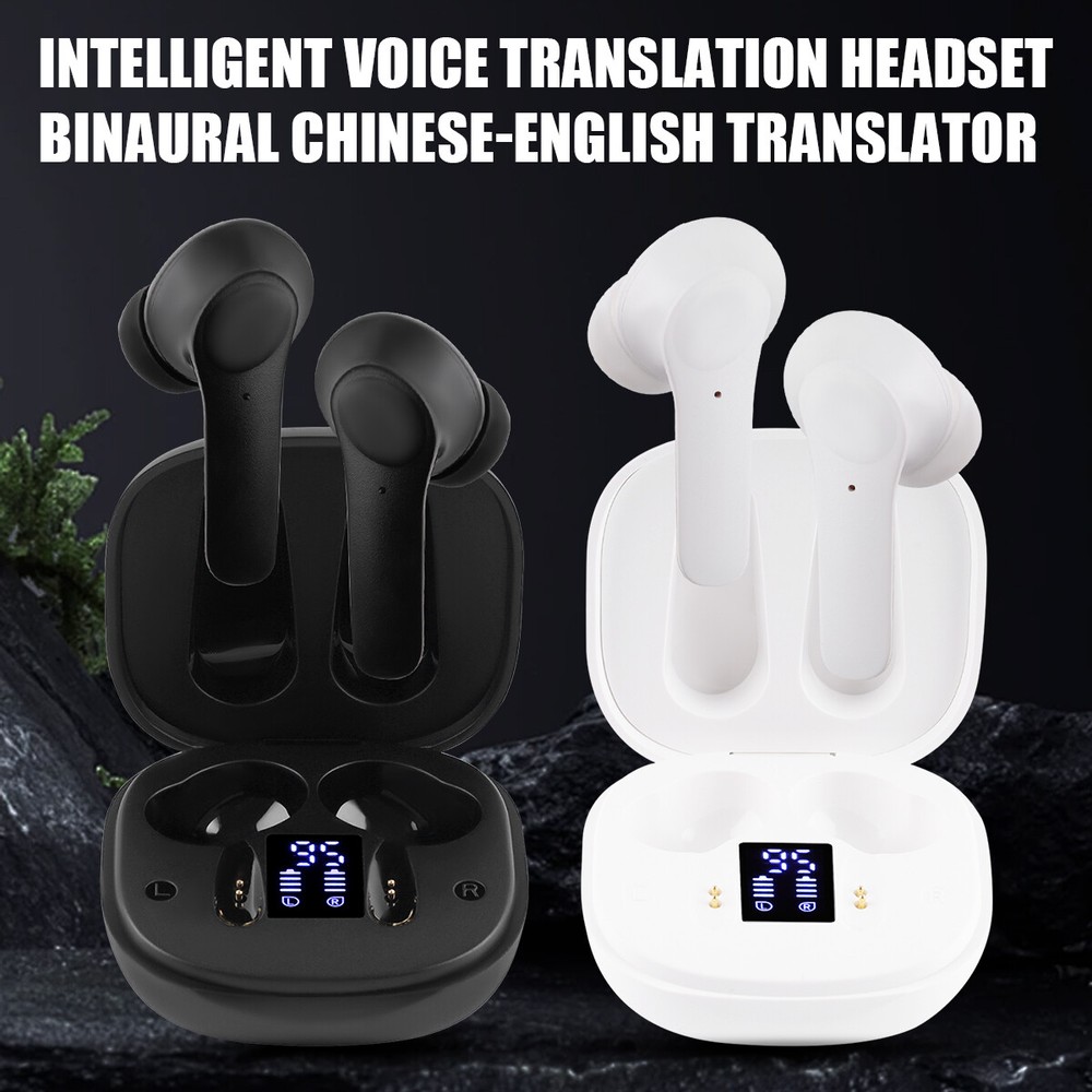 Translator Earbuds 144 Languages & Accents Two-Way Translation for iOS Android