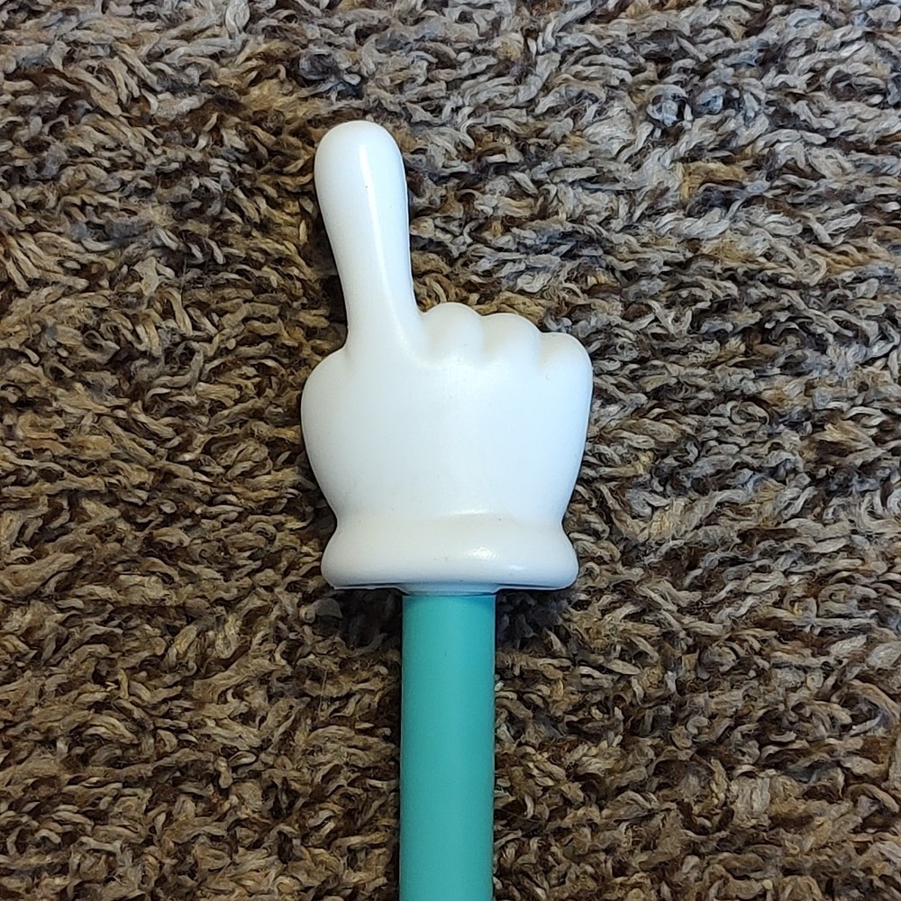Turquoise Hand White Finger Pointer Stick Classroom Teacher Pointer Toy Wand