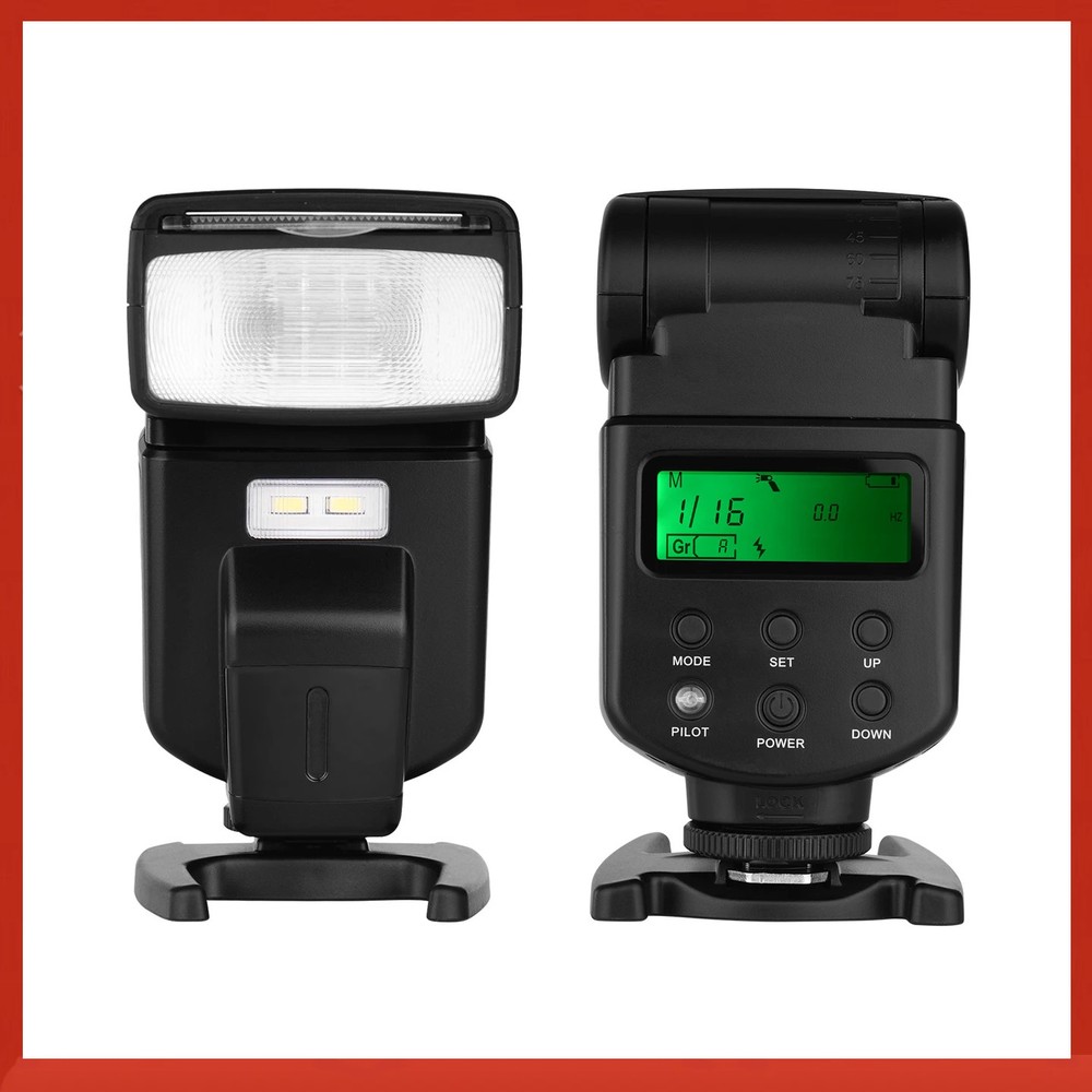 Andoer Universal Flash Speedlite GN40 Adjustable LED Fill Light On-camera Flash