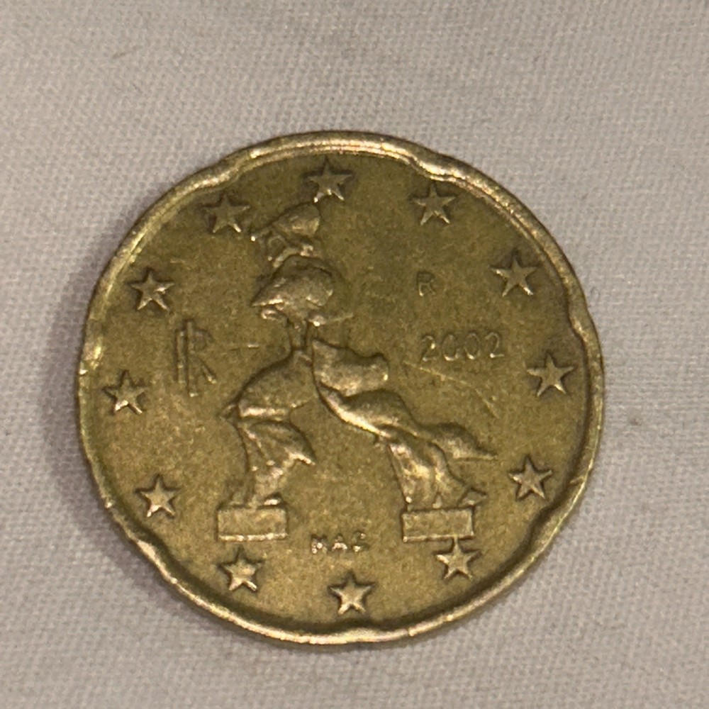20 Cent Euro Coin 2002 Rare