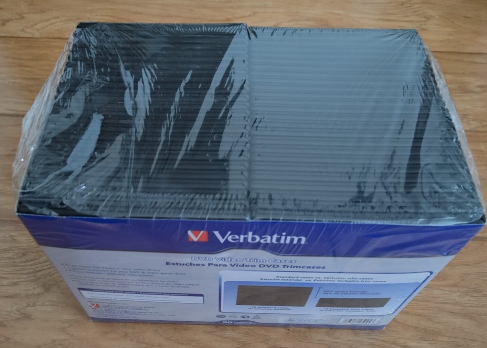 50 x CD DVD Trim Cases - Slimline
