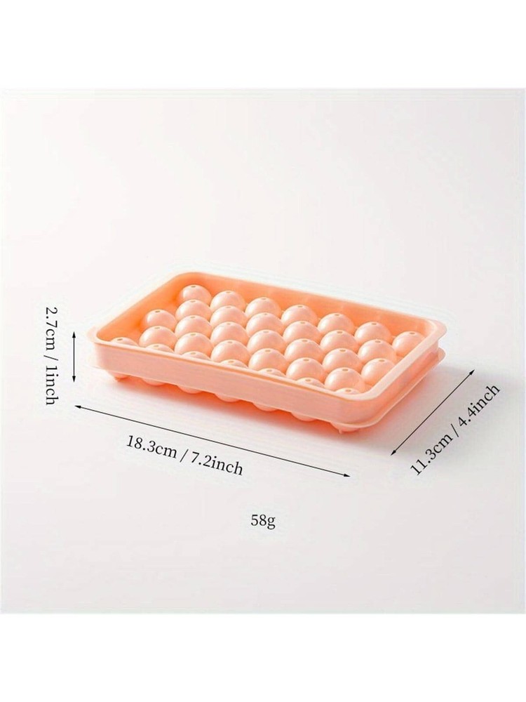 Set of 2 Ice Ball Maker Mold Reusable with Lid Multi-grid Round Cube for Kitchen