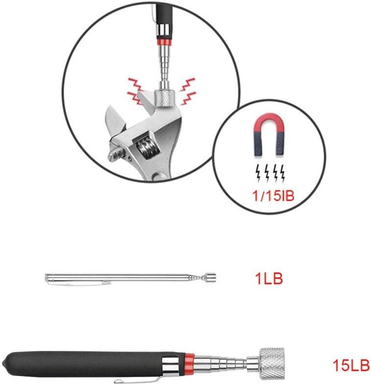 3 Pack Telescoping Magnet Pick-up Tool Set - Retrieving Telescoping Magnet Pi...