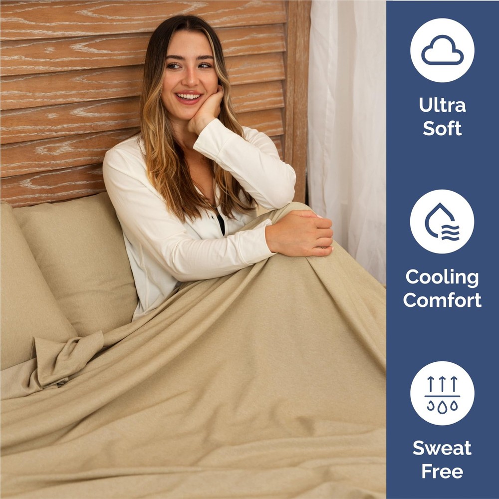 King Size 4 Piece Sheet Set - Comfy Breathable Cooling Bed Sheets Set - Hote...