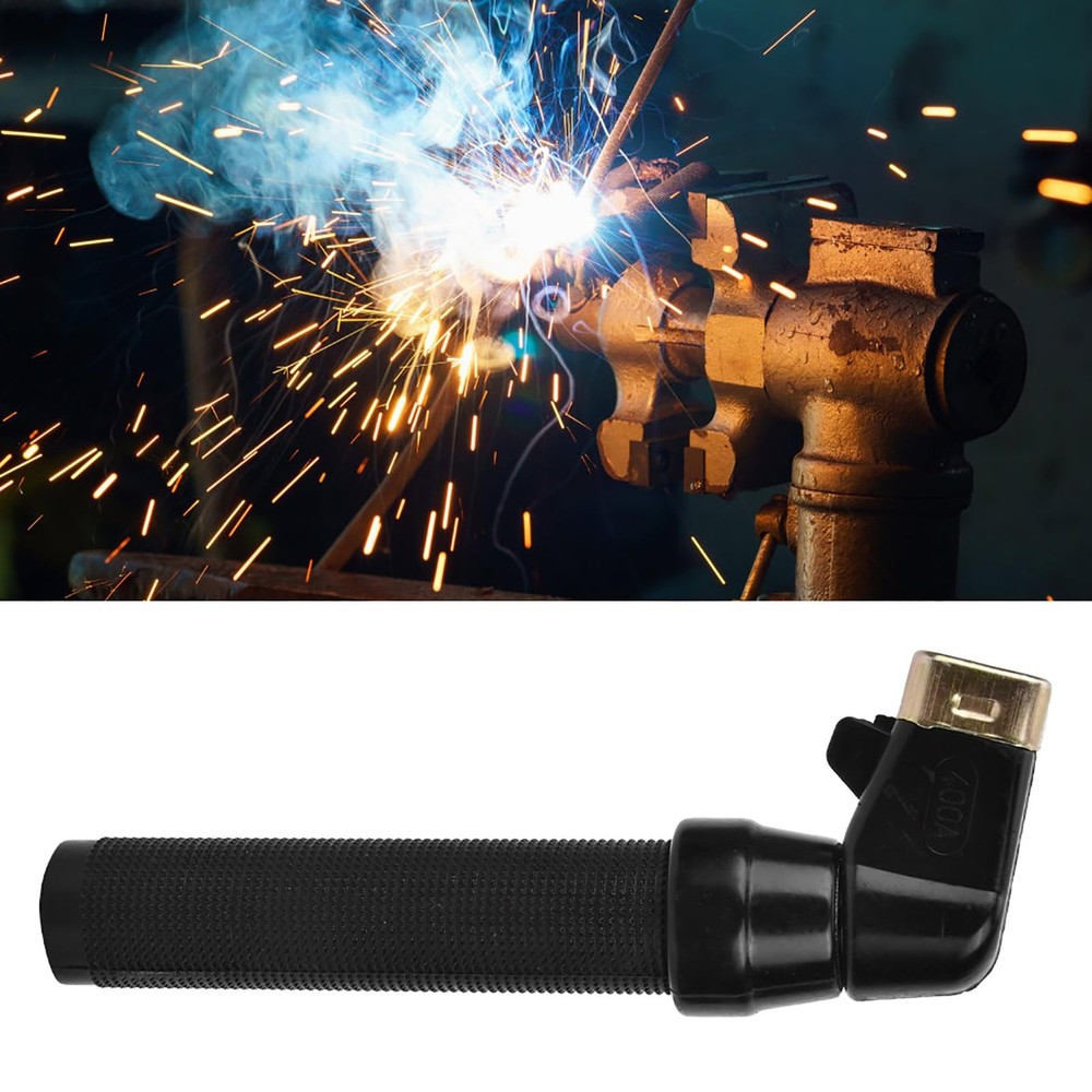 400A Welding Electrode Holder with Ergonomic Handle, Universal Fit for 400-50...