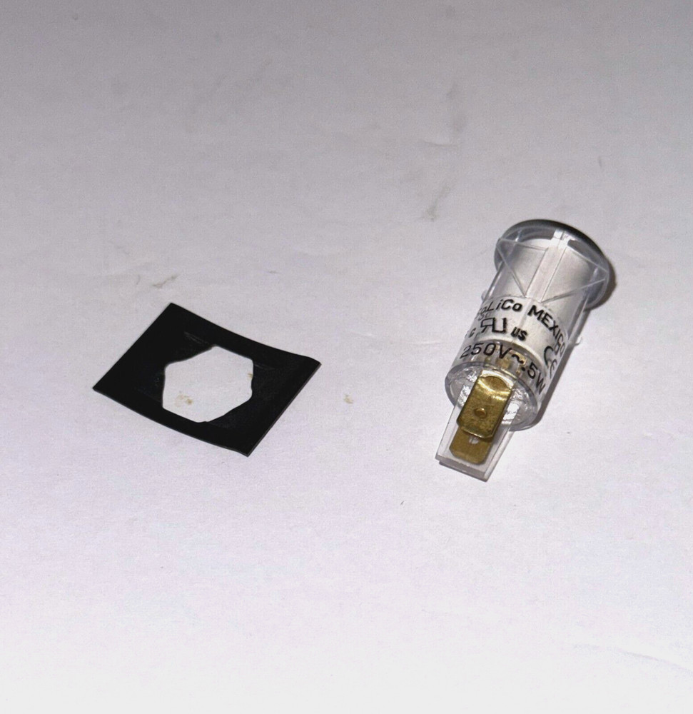 GENUINE ALTO-SHAAM ROUND SPEED NUT NU-3335 & WHITE ROUND INDICATOR LIGHT LI-3951