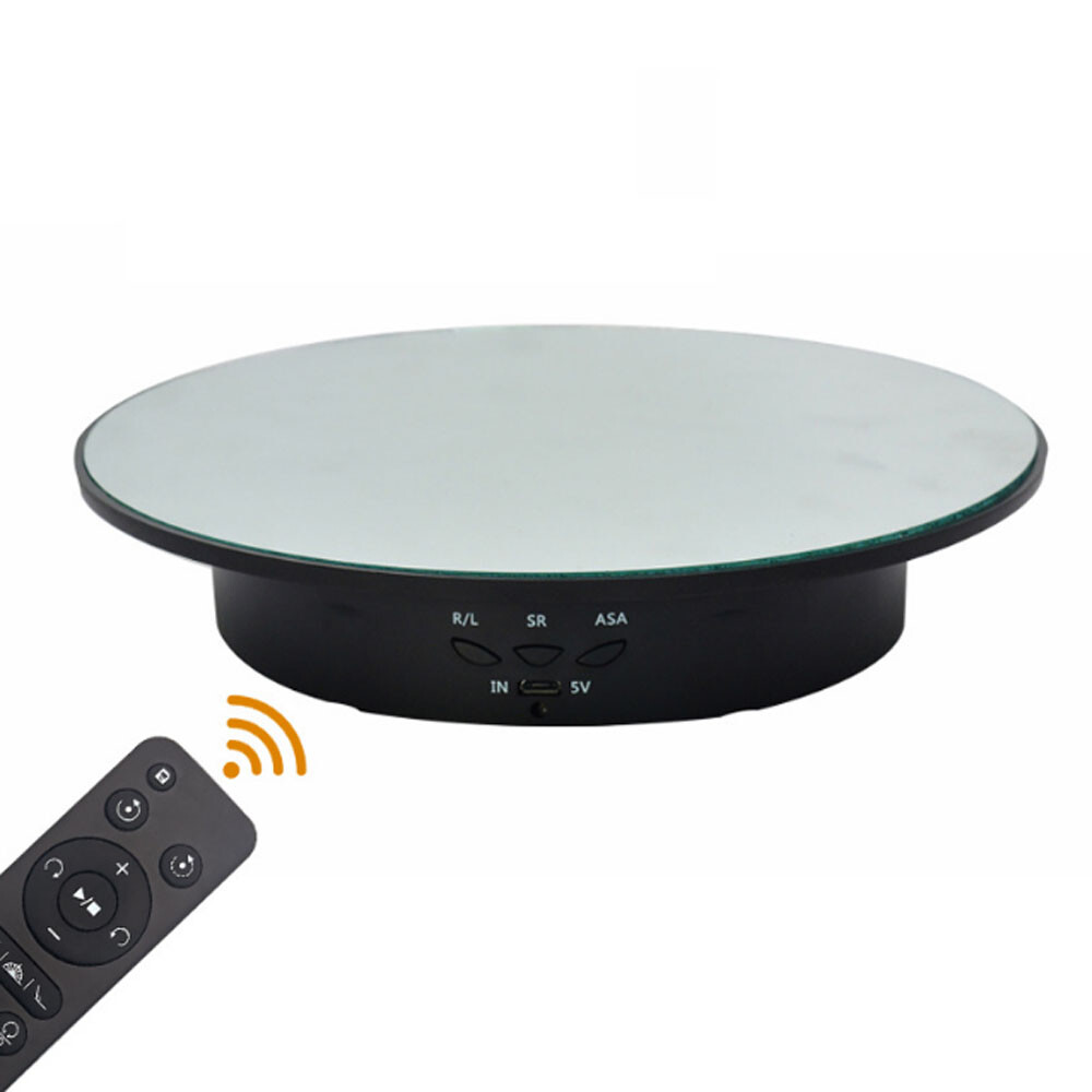 Remote Control Motorized Turntable Shooting Jewelry Product Rotating Visualizer