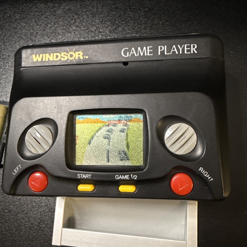 Windsor Handheld Vintage Game Cassette Player With Racing Game