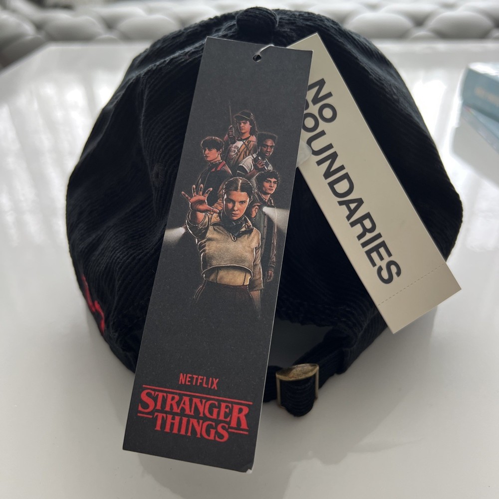 Stranger Things Logo Cap Hat - Adjustable - Netflix Copyright Official - New!